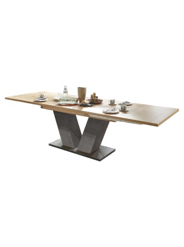 58 aufm Kessel ESSTISCH ausziehbar Elena 180x90x76 Graphit/Asteiche