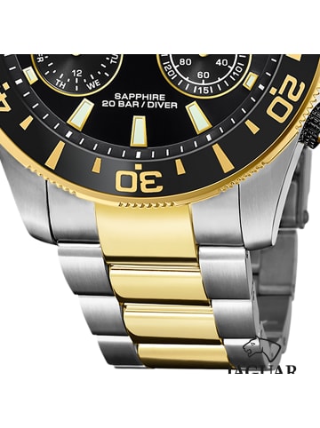 Jaguar Multifunktion-Armbanduhr Jaguar Connected silber, gold extra groß (ca. 45,7mm)
