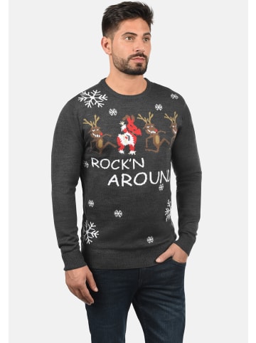 BLEND Strickpullover BHRudolph in Grau