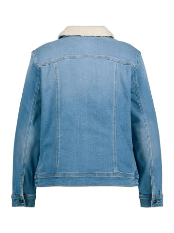 Ulla Popken Jeansjacke in blue denim