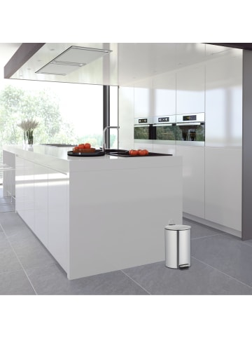relaxdays Treteimer in Silber - 12 l