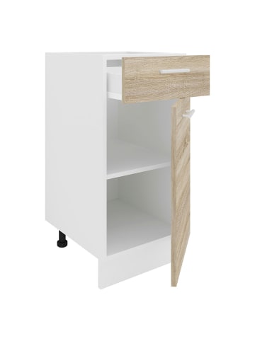 ebuy24 Küchenunterschrank Esilo Weiß 40 x 46 cm