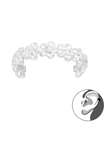 Alexander York EAR CUFF Blüten in 925 Sterling Silber in silber