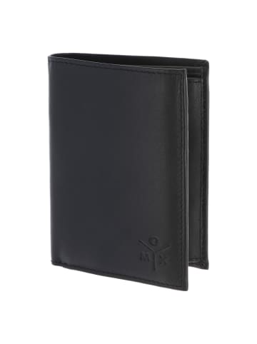 oxmox Leather Geldbörse RFID Schutz Leder 13 cm in schwarz-ox 2.0