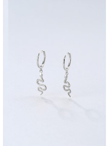 Hey Happiness Ohrringe Schlange Anhänger 925 Sterlingsilber in Silber