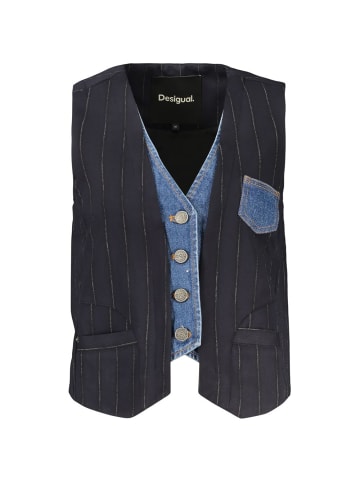 Desigual Blau Polyester Damen Weste