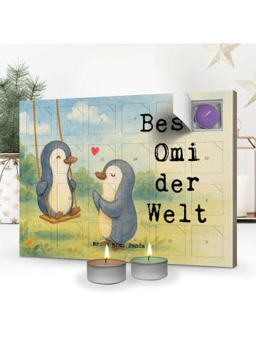 Mr. & Mrs. Panda Duftkerzen Adventskalender Pinguin Beste Omi de... in Weiß