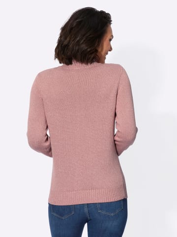 WITT WEIDEN Stehkragen-Pullover in rosenholz-ecru-meliert