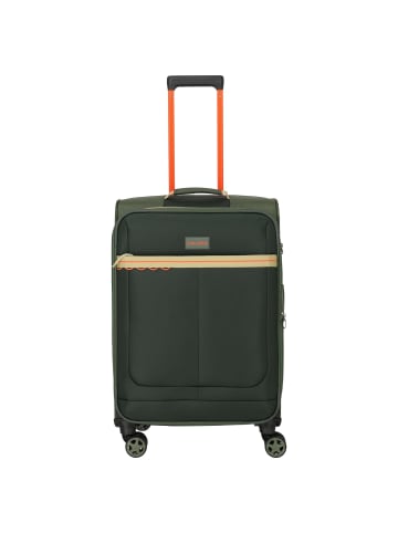 travelite Color Craze - 4-Rollen-Trolley M 66 cm erw. (dunkelblau) in oliv