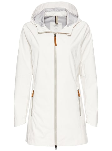 Camel Active Softshell Jacke aus recyceltem Polyester in Perlweiß