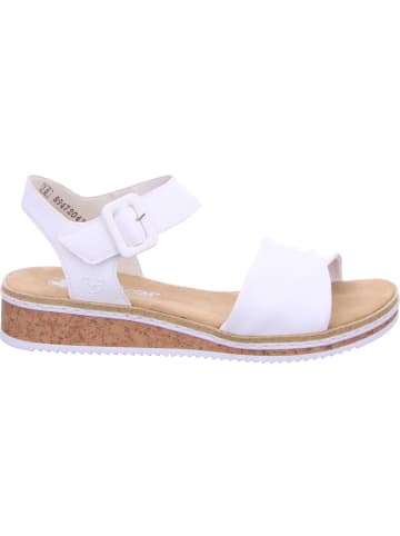rieker Keilsandalette in weiß