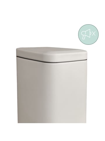 relaxdays Mülleimer in Beige - 5 l