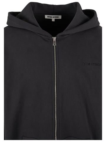 9N1M SENSE Zip-Kapuzenpullover in schwarz