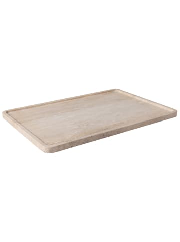 Villeroy & Boch Servierplatte Manufacture Travertine in Beige 40,5 x 28,2 cm in beige