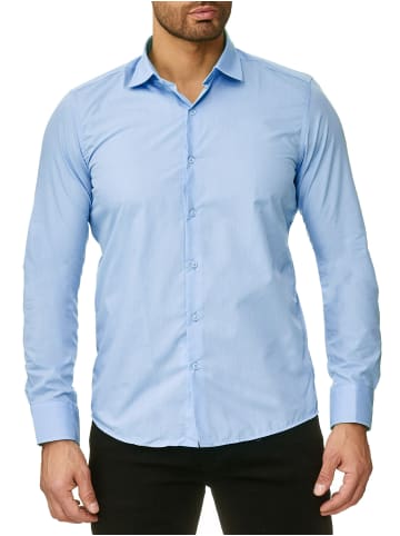 RESLAD Hemd Uni in hellblau