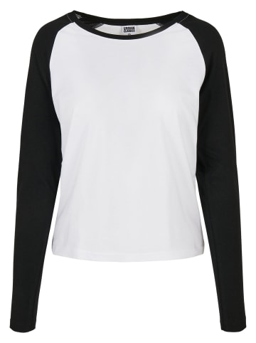 Urban Classics Longsleeves in white/black