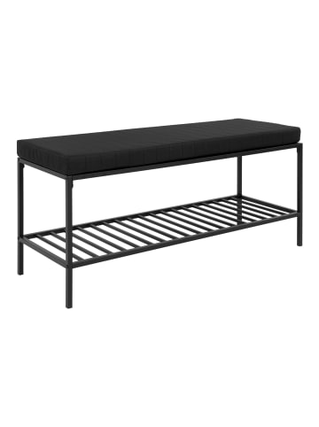 ebuy24 Sitzbank Vita Schwarz 36 x 100 cm