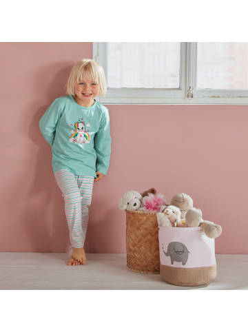 Erwin Müller Single-Jersey Kinder-Schlafanzug in mint
