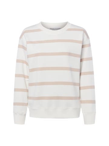 Marie Lund Sweatshirt in weiß braun - 0001