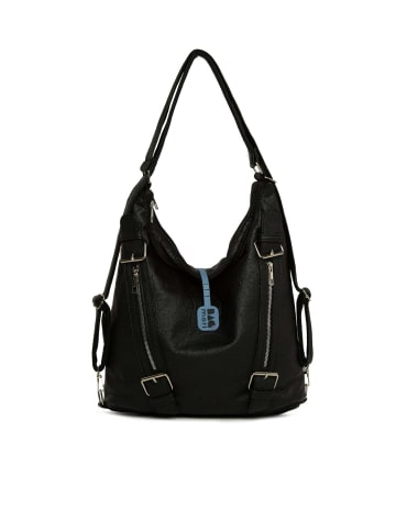 BAGmori Schultertasche in Schwarz