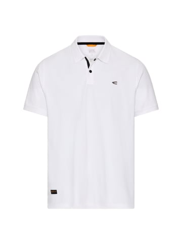 Camel Active Poloshirt mit Kontrastdetails in Weiß