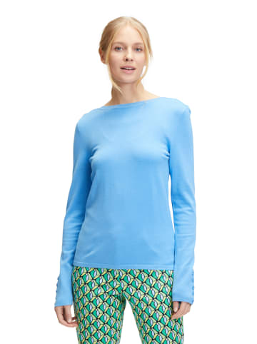 Betty Barclay Feinstrickpullover mit U-Boot-Ausschnitt in Azure Blue