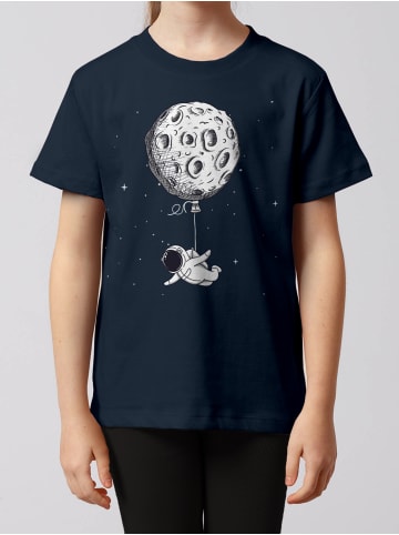 wat? Apparel T-Shirt Funny Spaceman in Dunkelblau