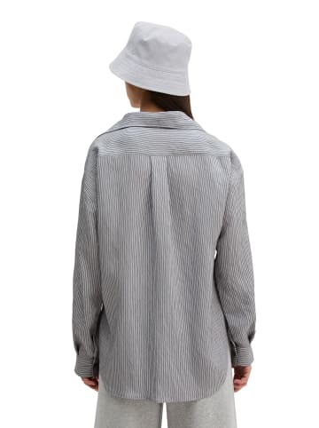 Marc O'Polo Streifenbluse relaxed in Medium Blue