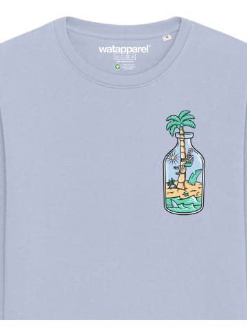 wat? Apparel Sweatshirt Holiday in a bottle in Serene Blue
