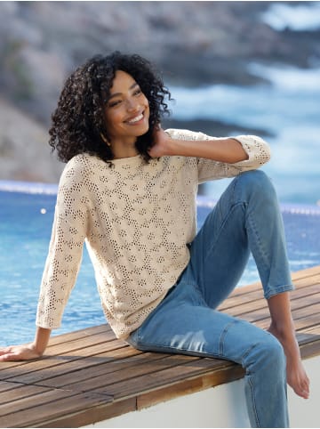 Heine Ajourpullover in sand