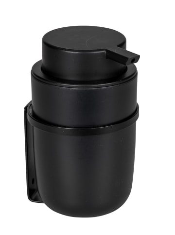 Wenko Seifenspender CARPINO in Schwarz, (B) 8 x (H) 13 x (L) 10 cm
