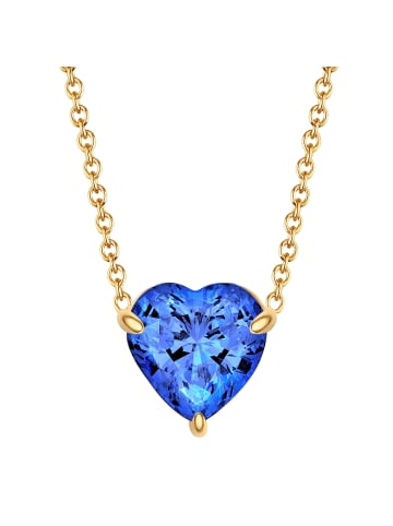 Eastside NY Kette Herz aus Edelstahl mit Zirkonia in gelbgold