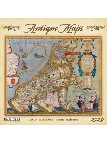 TUSHITA Kalender - Antique Maps 2026