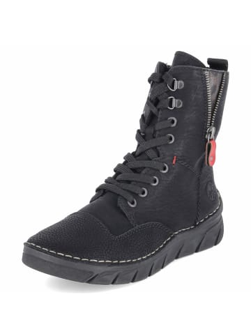 rieker Schnürstiefel in schwarz