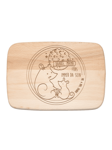 Mr. & Mrs. Panda Küchenbrett Maus Mama mit Spruch in Transparent