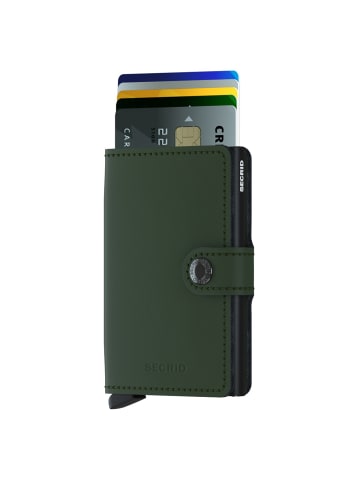 Secrid Matte Miniwallet - Geldbörse RFID 6.5 cm in green-black