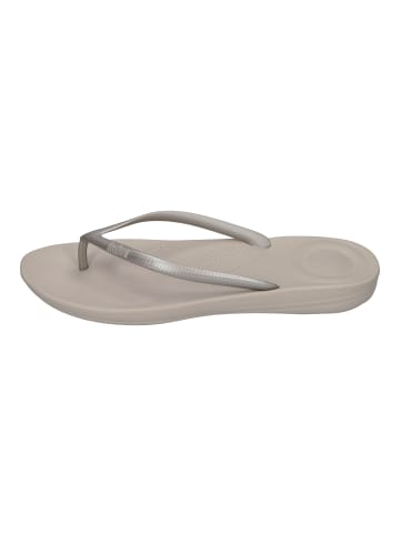 fitflop Zehentrenner IQUSHION ERGONOMIC FLIP in silberfarben