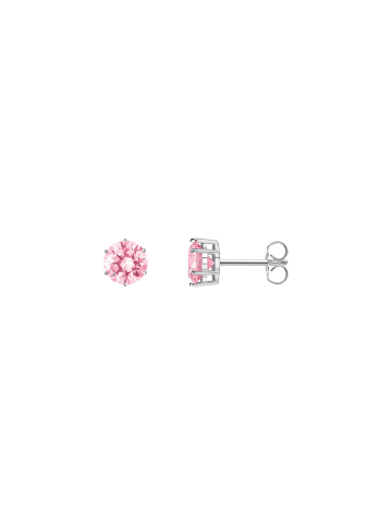 Thomas Sabo Ohrstecker Mit Großem, Pinkfarbenem Stein in silber, pink