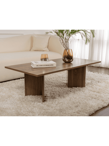 CALICOSY Couchtisch SABIN in Nussbaum - (W)119  x (H)40  x (L)60 cm