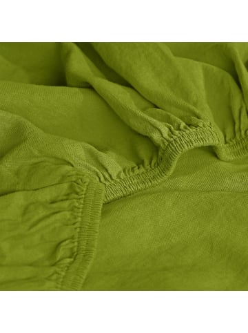 Erwin Müller Renforcé Spannbettlaken Würzburg in apfelgrün