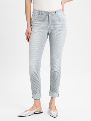 MAC HOSEN Hose Rich Slim in blau weiß