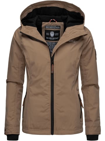 Marikoo Übergangsjacke Brombeere in Taupe