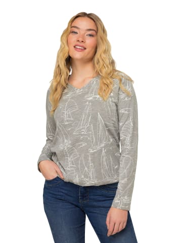 LAURASØN Shirt in grau melange