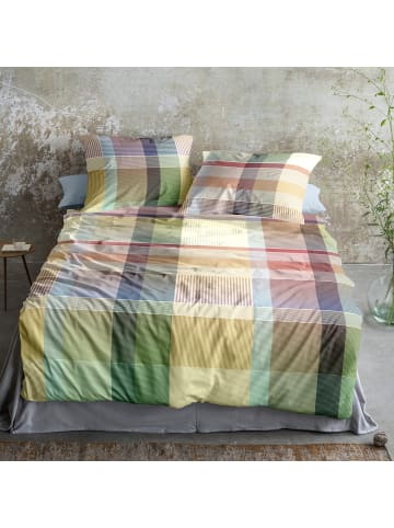 Irisette Mako-Satin Bettwäsche in gelb-grün-altrosé