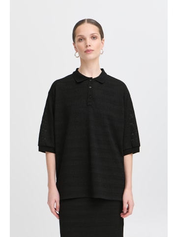 ICHI Poloshirt IXKNITTY Regular fit in Black