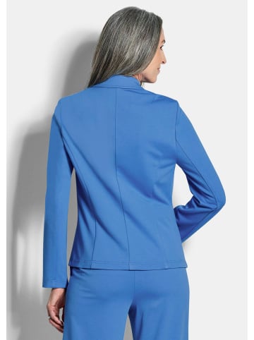 GOLDNER Viskoseblazer mit Reverskragen in blau