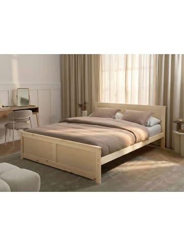 Beliani Doppelbett DAUPHIN in Braun - (W) 169 x (H) 82 x (L) 206 cm
