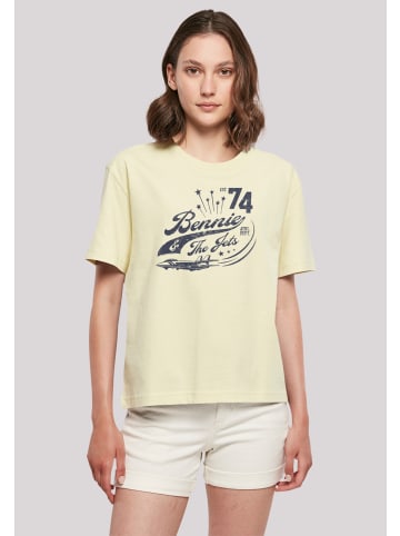 F4NT4STIC Ladies Everyday Tee Elton John Bennie And The Jets in softyellow
