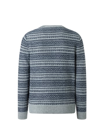 März Pullover in hellgrau marine - 0001