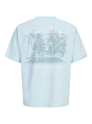 JACK & JONES Junior T-Shirt Jcoeterna Basic mit Rückenprint in omphalodes